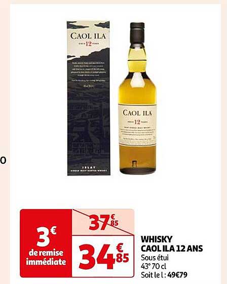 Whisky Caol Ila 12 Ans