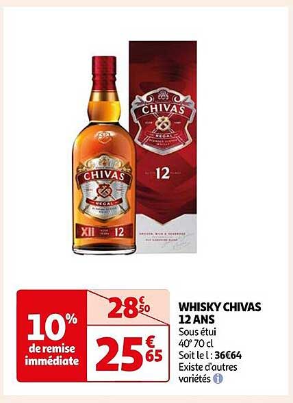 whisky chivas 12 ans