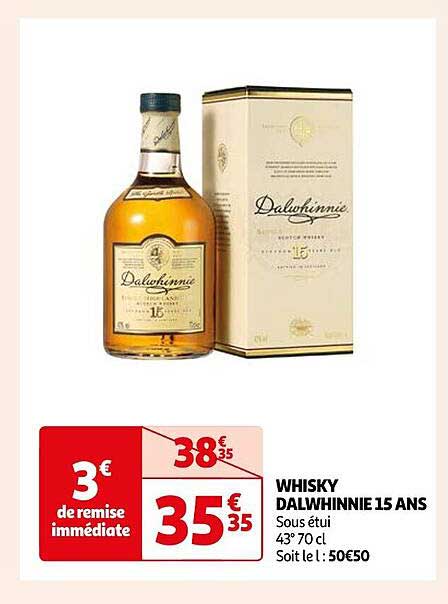 whisky dalwhinnie 15 ans