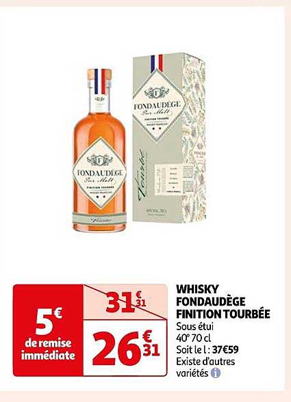 whisky fondaudège finition tourbée