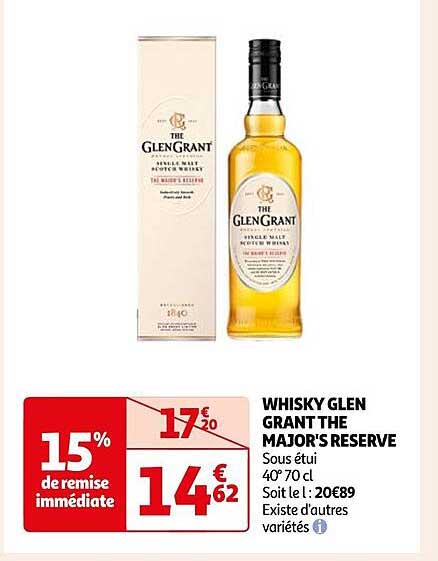 whisky glen grant the major's réserve