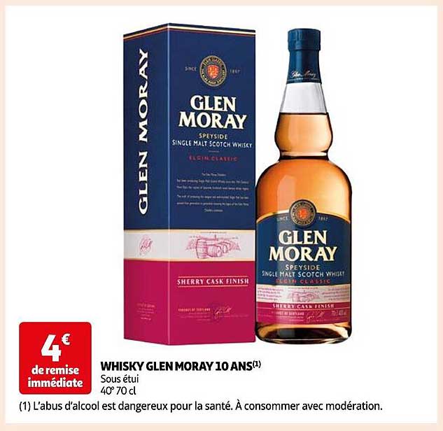 whisky glen moray 10 ans
