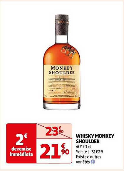 whisky monkey shoulder