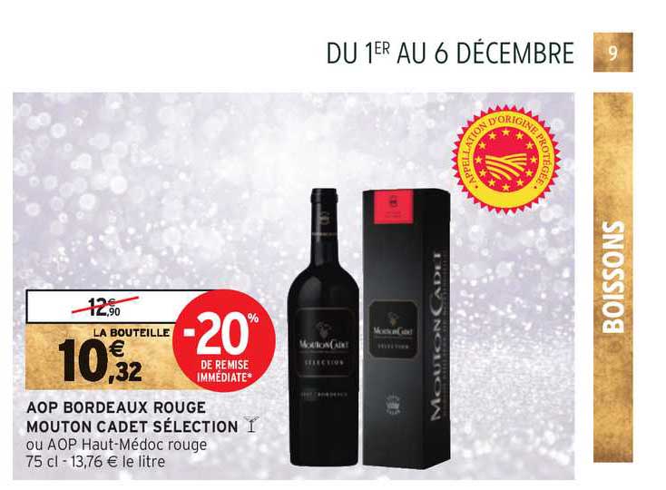 aop bordeaux rouge mouton cadet sélection