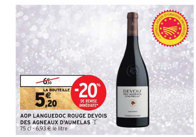 aop languedoc rouge devois des agneaux d'aumelas