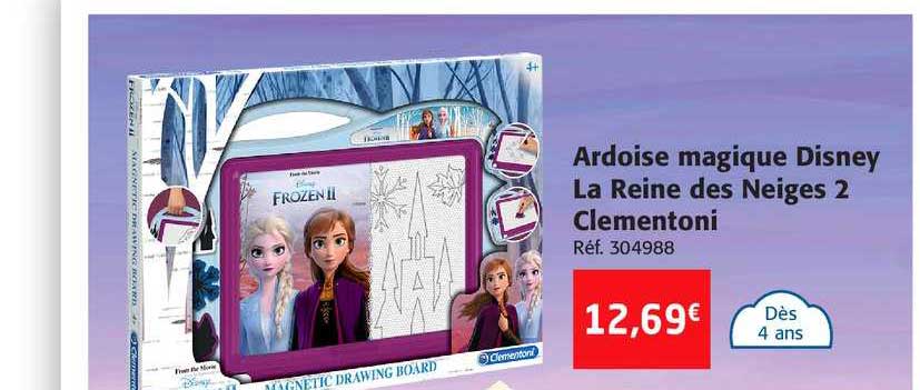 ardoise magique disney la reine des neiges 2 clementoni
