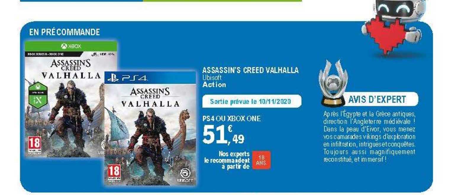 assassin's creed valhalla , ps4 ou xbox one