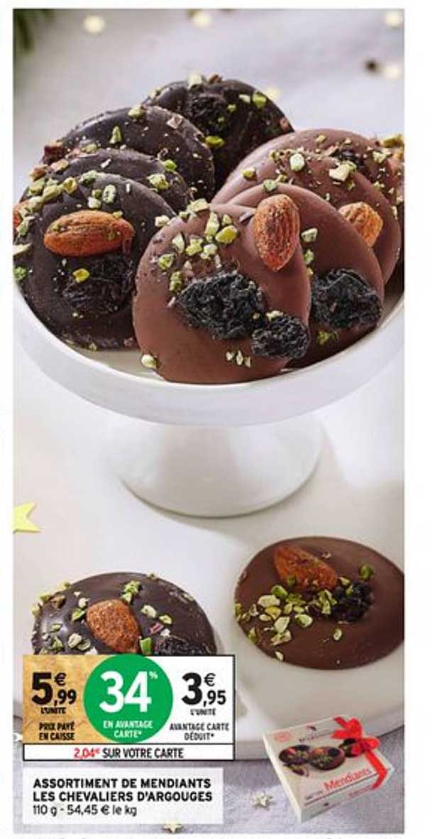 assortiment de mendiants les chevaliers d'argouges