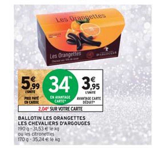 ballotin les orangettes les chevaliers d'argouges