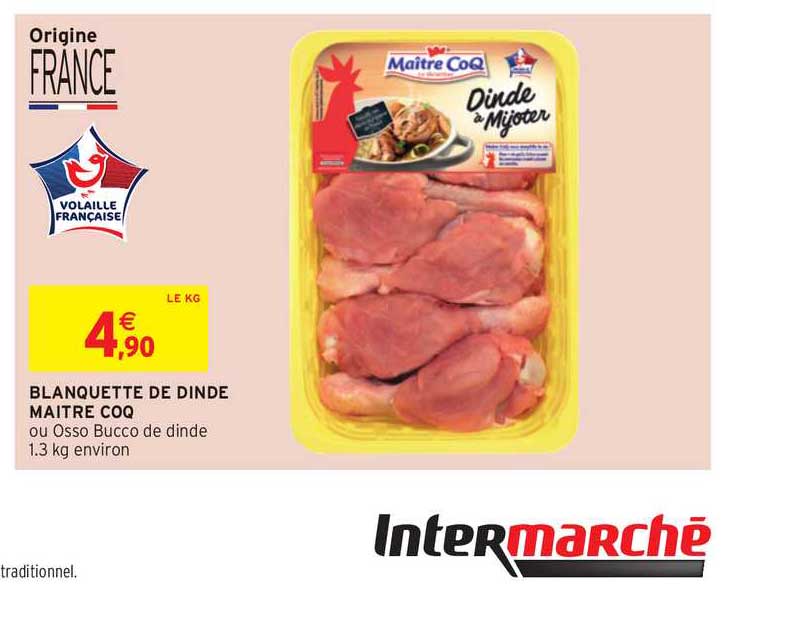 blanquette de dinde maître coq