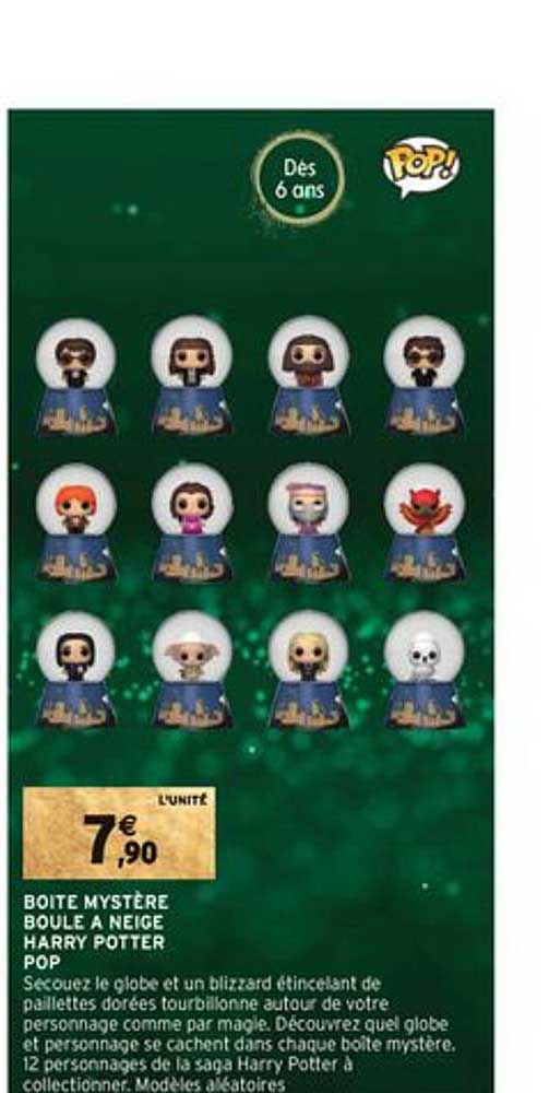 boîte mystère boule à neige harry potter pop