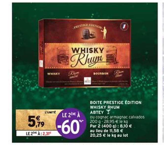 boîte prestige édition whisky rhum abtey