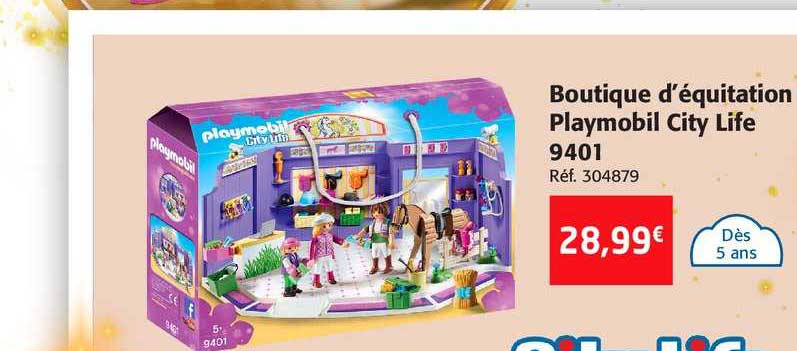 boutique d'équitation playmobil city life