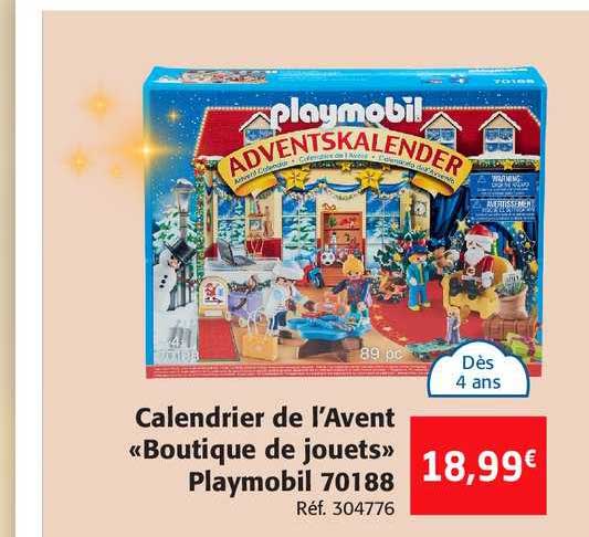 calendrier de l'avent "boutique de jouets" playmobil