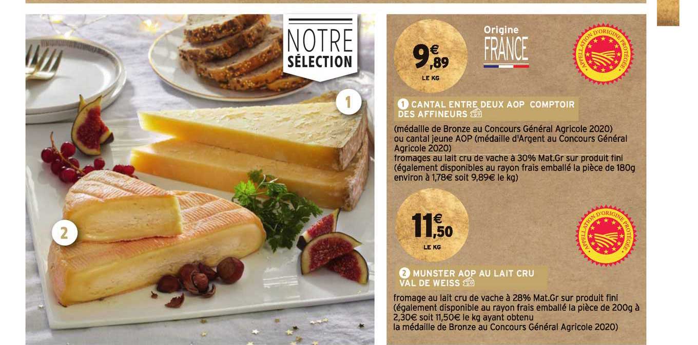 cantal entre deux aop comptoir des affineurs, munster aop au lait cru wal de weiss