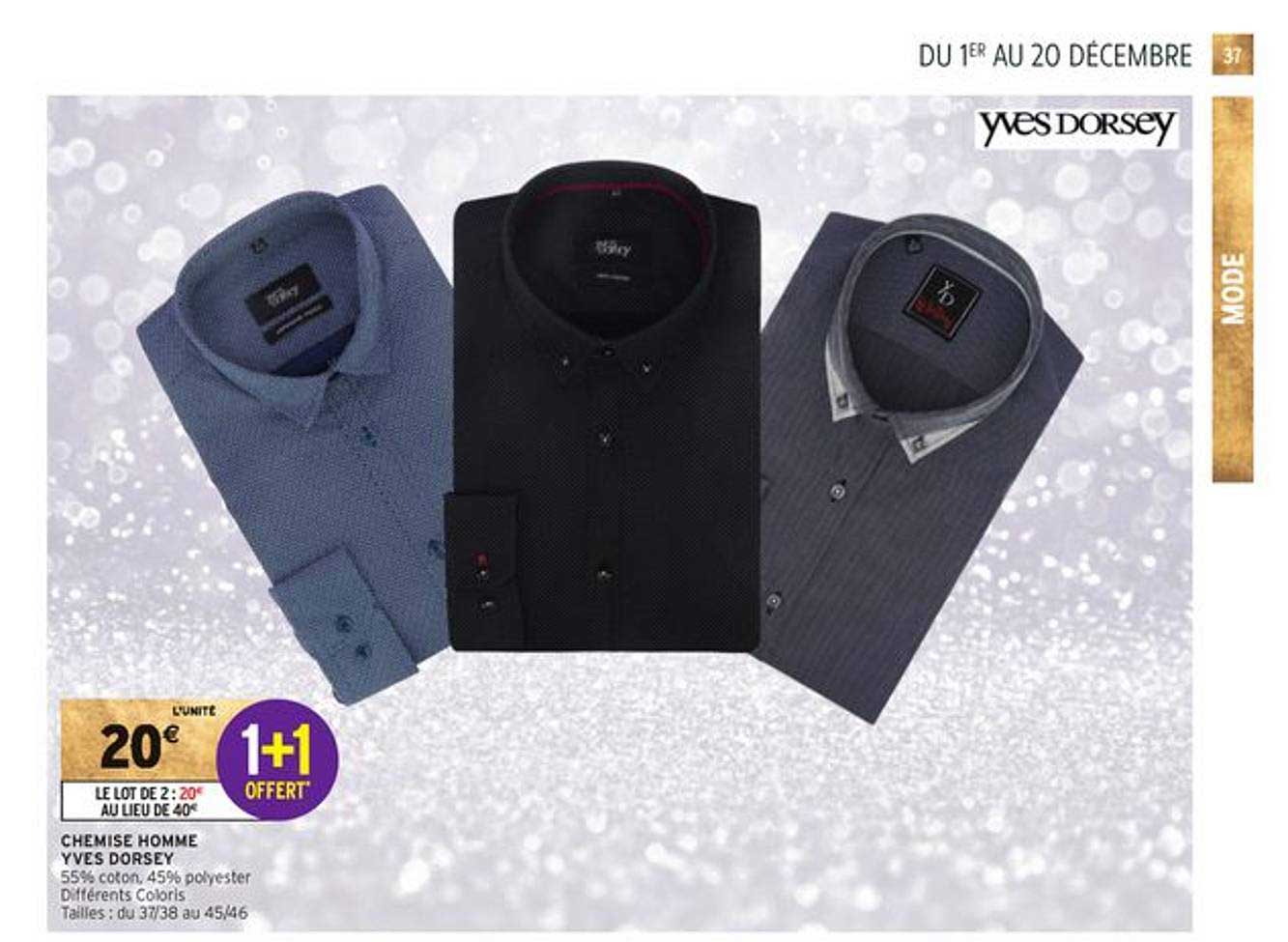 chemise homme yves dorsey