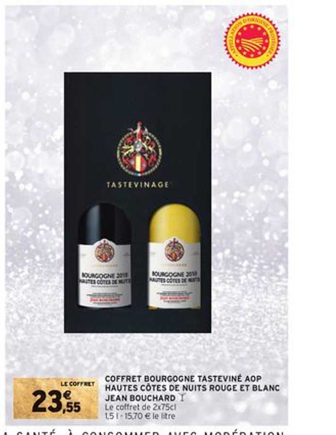 coffret bourgogne tasteviné aop hautes côtes de nuits rouge et blanc jean bouchard