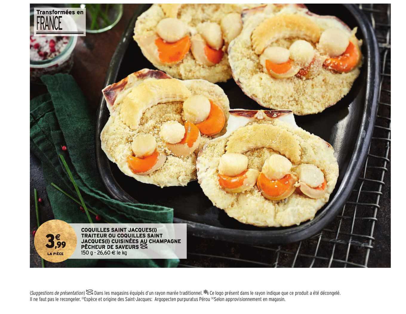 coquilles saint jacques traiteur ou coquilles saint jacques cuisinée au champagne pêcheur de saveurs