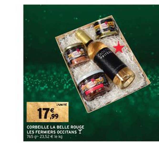 corbeille la belle rouge les fermiers occitans