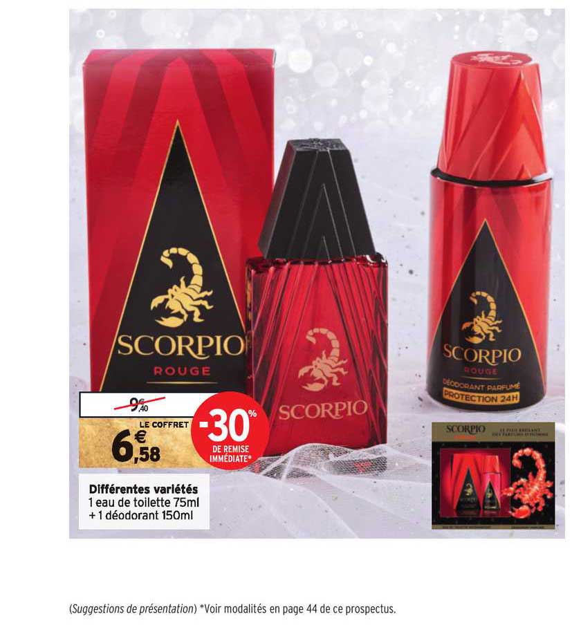 différentes variétés  scorpio