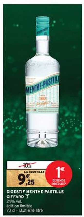 digestif menthe pastille giffard