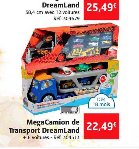 dreamland megacamion de transport dreamland