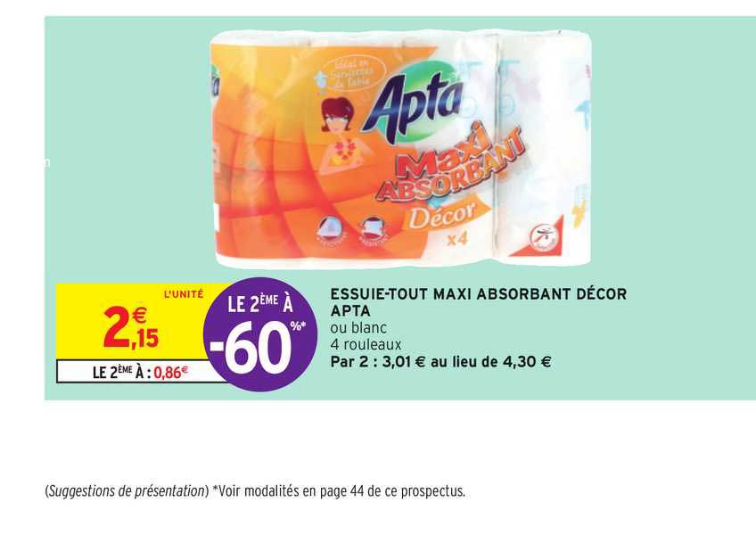 essuie-tout maxi absorbant décor apta