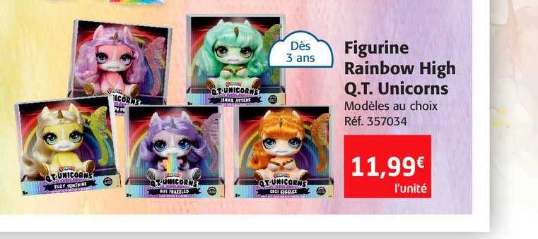 figurine rainbow high q.t. unicorns