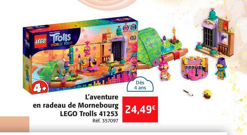 l'aventure en radeau de mornebourg lego trolls