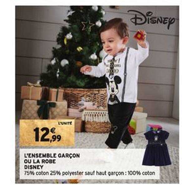 l'ensemble garçon ou la robe disney