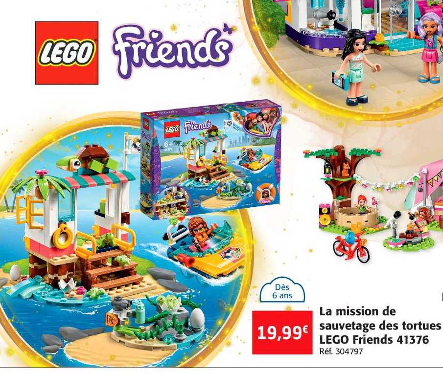 la mission de sauvetage des tortues lego friends