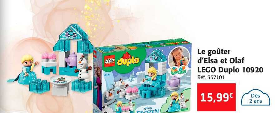 le goûter d'elsa et olaf lego duplo