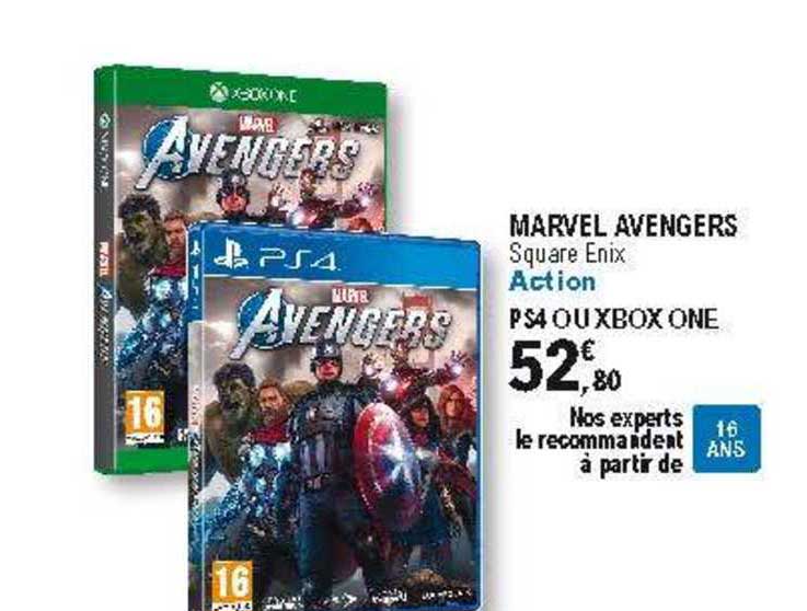 marvel avengers ps4 ou xbox one