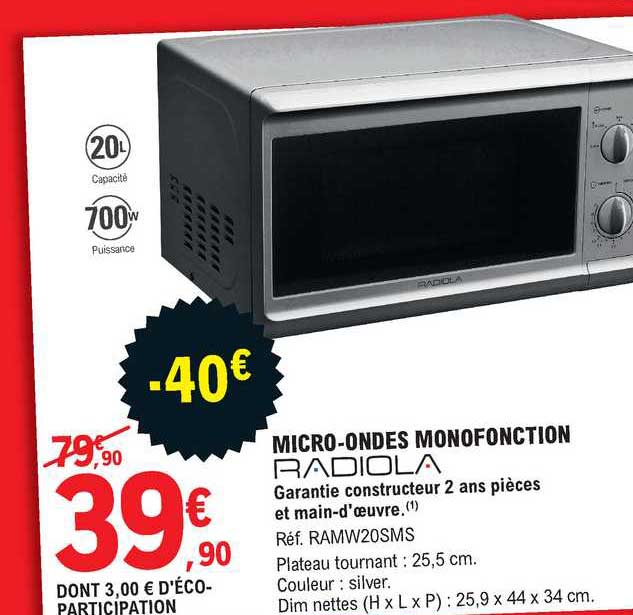 micro ondes monofonction