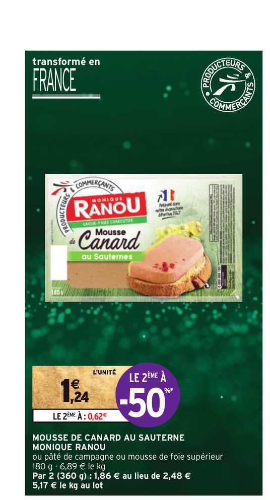 mousse de canard au sauterne monique ranou