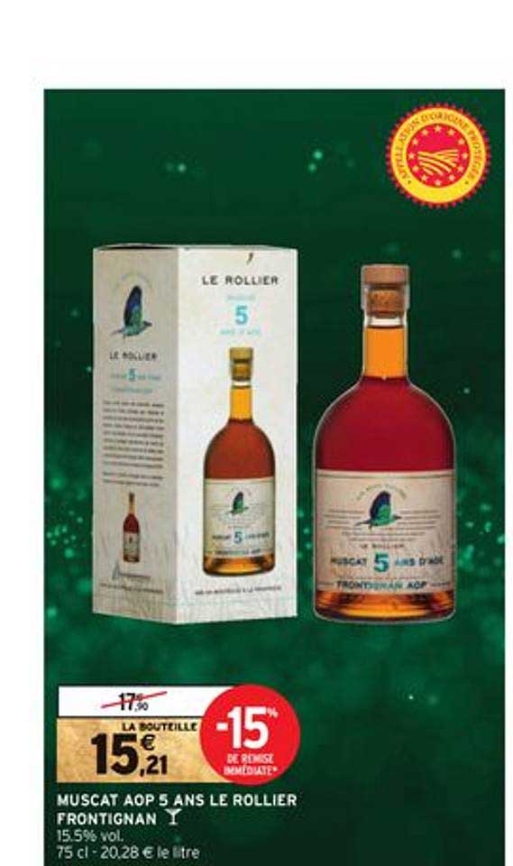 muscat aop 5 ans le rollier frontignan