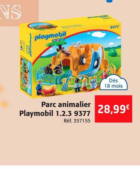 parc animalier playmobil 1.2.3