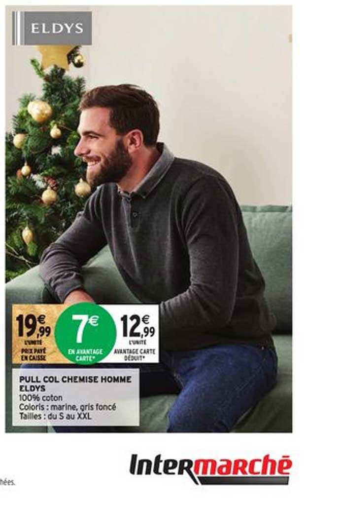 pull col chemise homme eldys