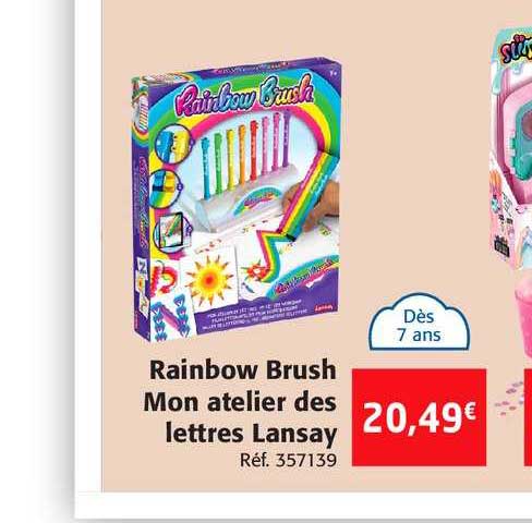 rainbow brush mon atelier des lettes lansay