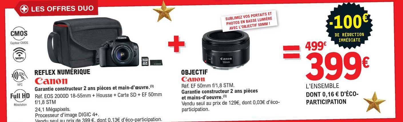 reflex numérique canon, objectif canon