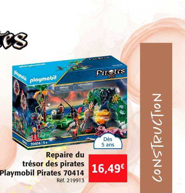 repaire du trésor des pirates playmobil pirates