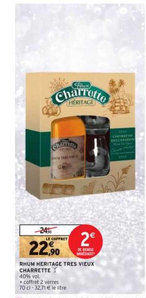 rhum heritage très vieux charrette