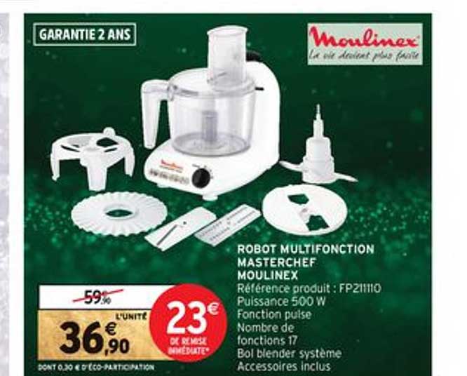 robot multifonction masterchef moulinex