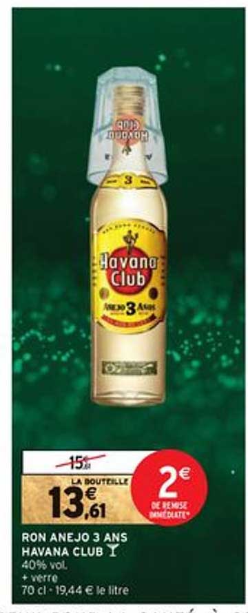 ron anejo 3 ans havana club