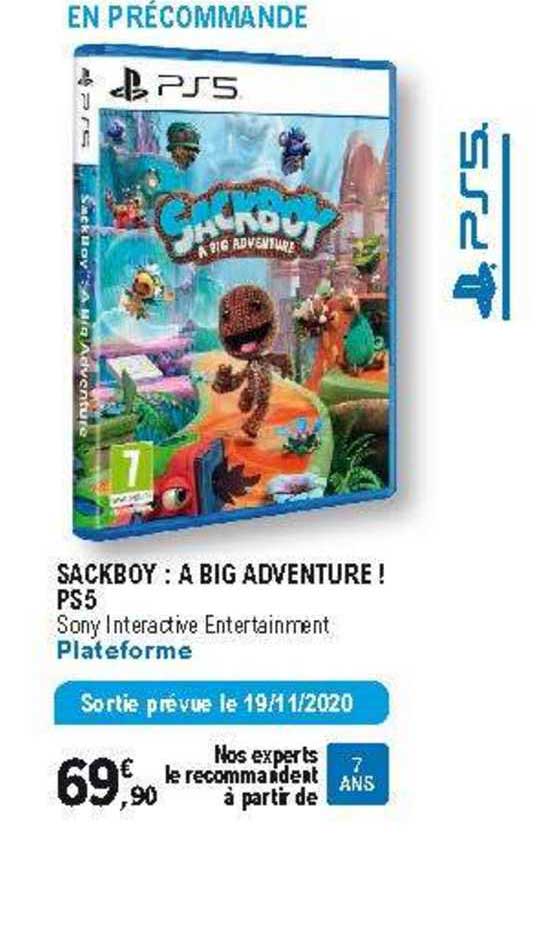 sackboy : a big adventure ! ps5