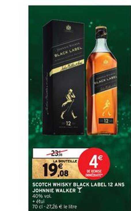 scotch whisky black label 12 ans johnnie walker