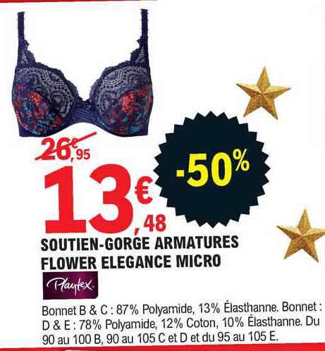 soutien-gorge armatures flower elegance micro