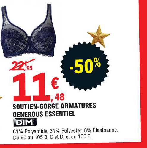 soutien-gorge armatures generous essentiel