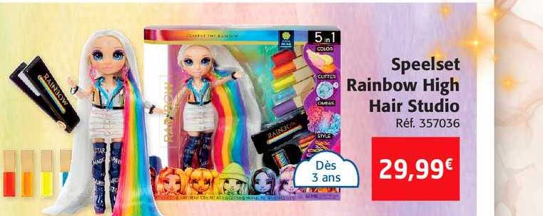 Speelset Rainbow High Hair Studio
