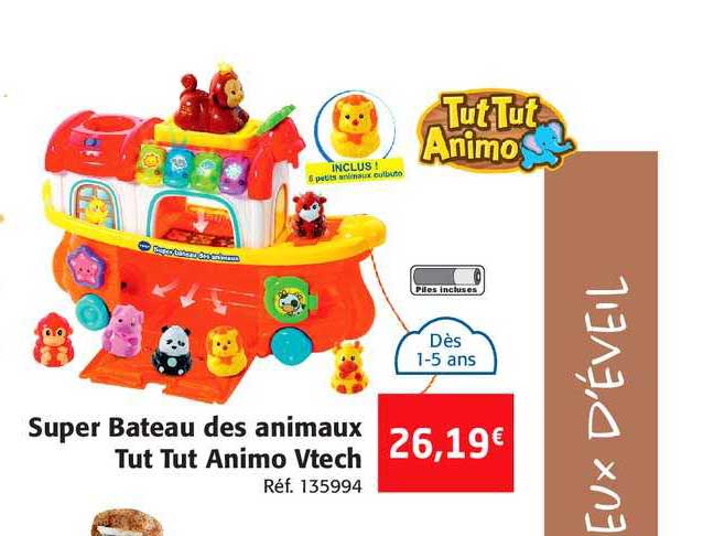 super bateau des animaux tut tut animo vtech